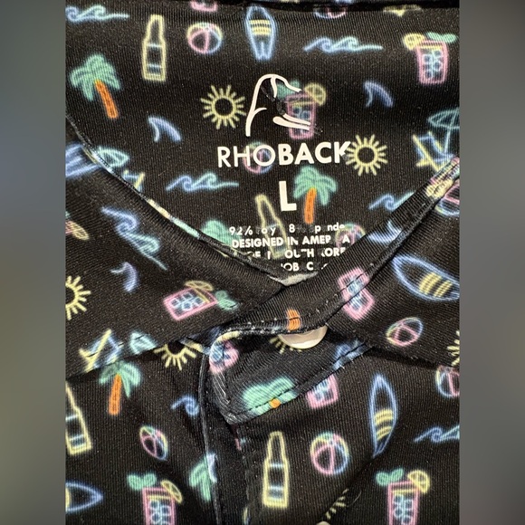 Rhoback “Beach Bar” Golf Polo Shirt - Picture 4 of 4